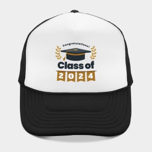 Congratulations Class of 2024 - Happy Graduation Celebration Gift Hat