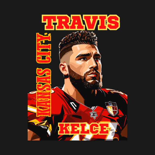 Travis Kelce Kansas City by Charlie Dion