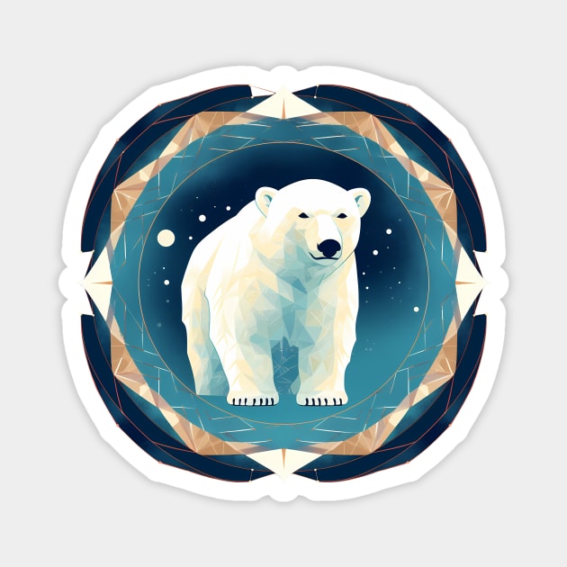 Polar Bear in Ornament, Love Bears Magnet by logiamerch