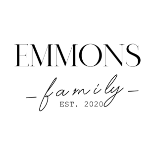 Emmons Family EST. 2020, Surname, Emmons T-Shirt