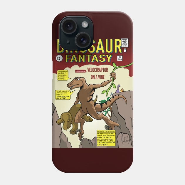 Dinosaur Fantasy Phone Case by Cooking With Raptors