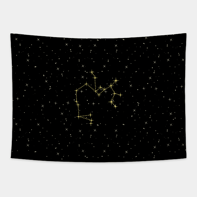 Sagittarius Star Constellation Tapestry by winvaleriearts