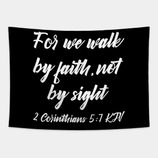 2 Corinthians 5 7 Christian Bible Verse KJV Tapestry