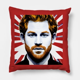 Prince Harry Pop Art Pillow