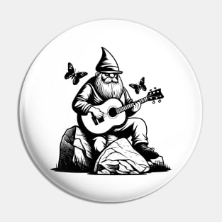 Gnome Playing Guitar Pin