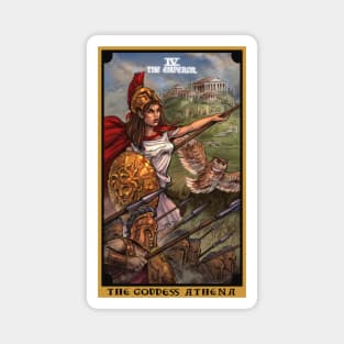 The Goddess Athena The Emperor Tarot Card Magnet