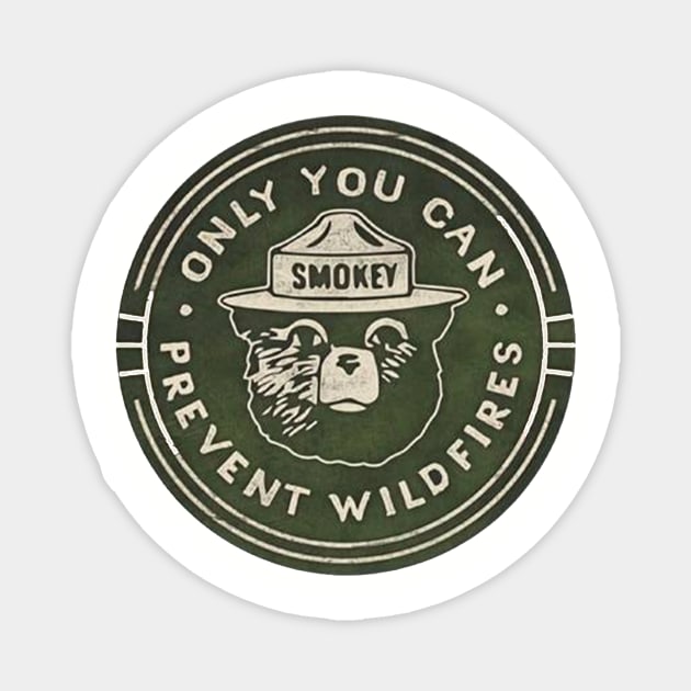 SMOKEY BEAR Magnet by Cult Classics