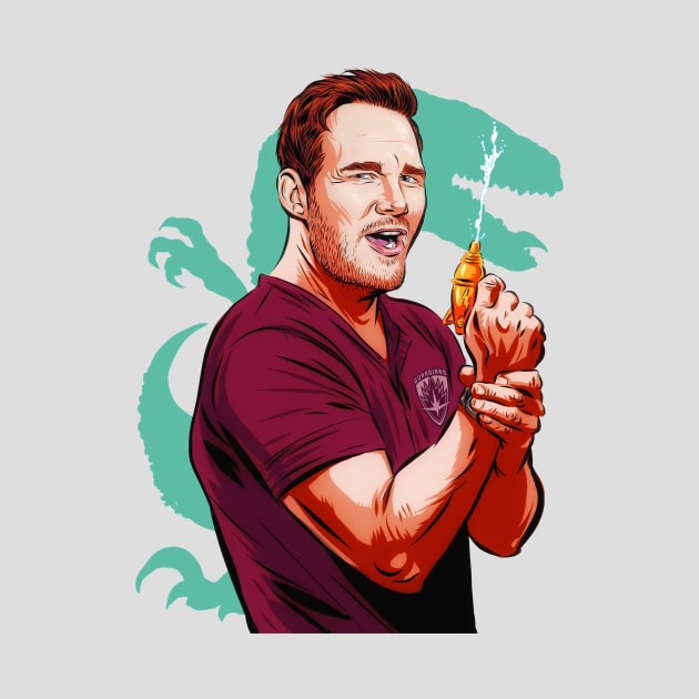 Chris Pratt - An illustration by Paul Cemmick by PLAYDIGITAL2020