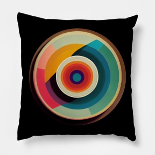 Painted Concentric Circles Pillow