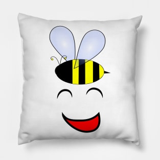 Funny ideas Bee happy funny t-shirt funny gifts for friends Pillow