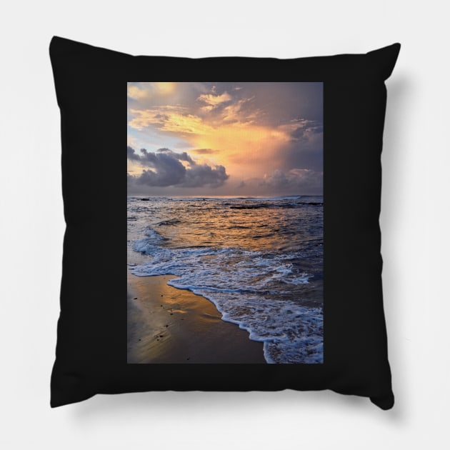 Moody sunrise Pillow by incredi