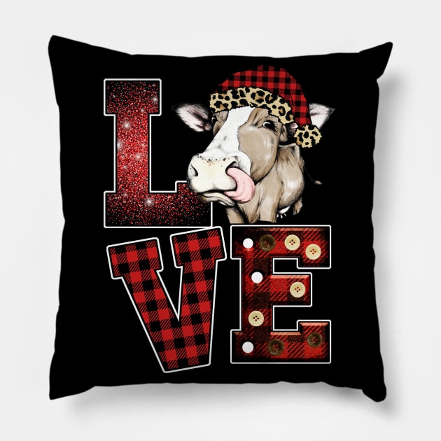 Love Cow Cows Pillow by Dojaja