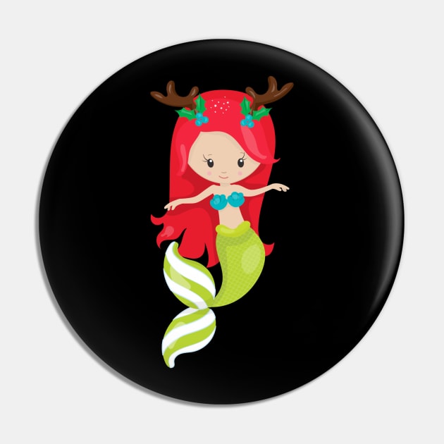 Reindeer Mermaid Pin by DANPUBLIC