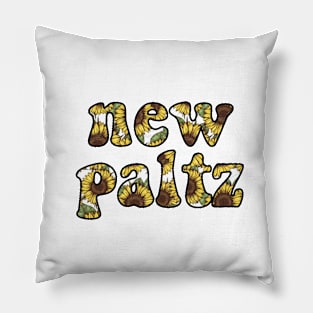 new paltz sunflower Pillow