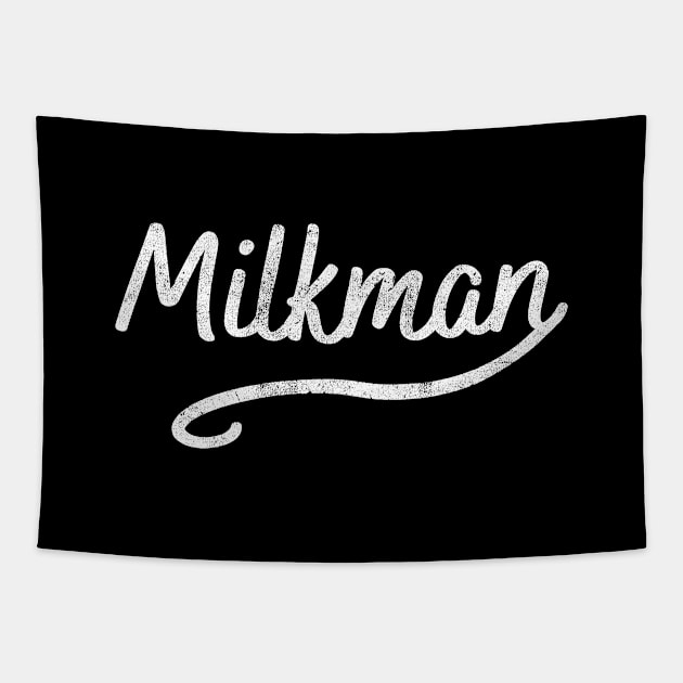 Funny Milkman Tapestry by GR-ART