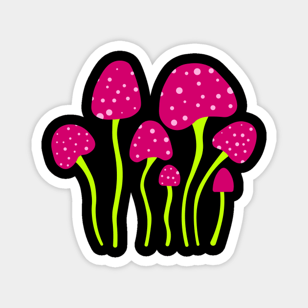 Magic Mushroom Magnet by novaya