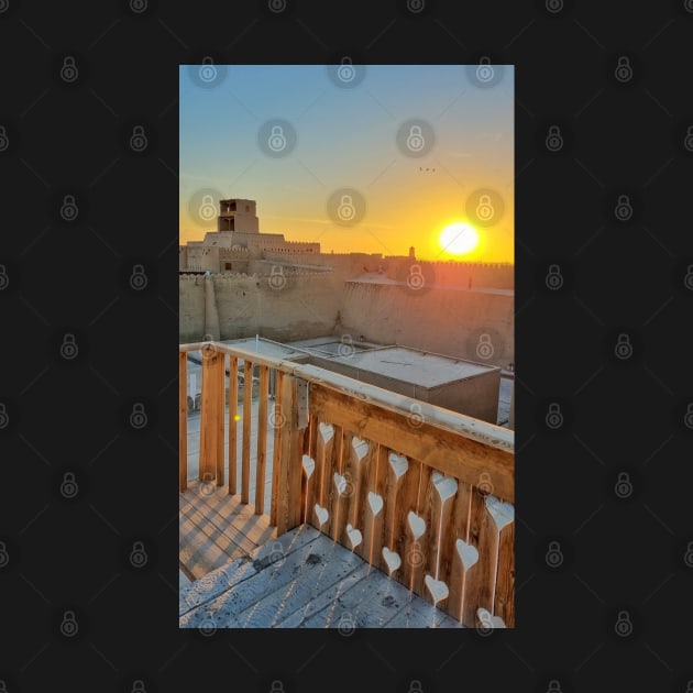 Old town on sunset, Khiva, Uzbekistan by Anastasia-03