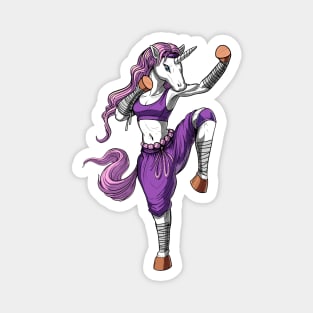 Unicorn Kickboxing Ninja Magnet