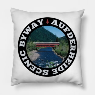 Aufderheide Scenic Byway circle Pillow