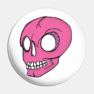 Pink Skull Pin