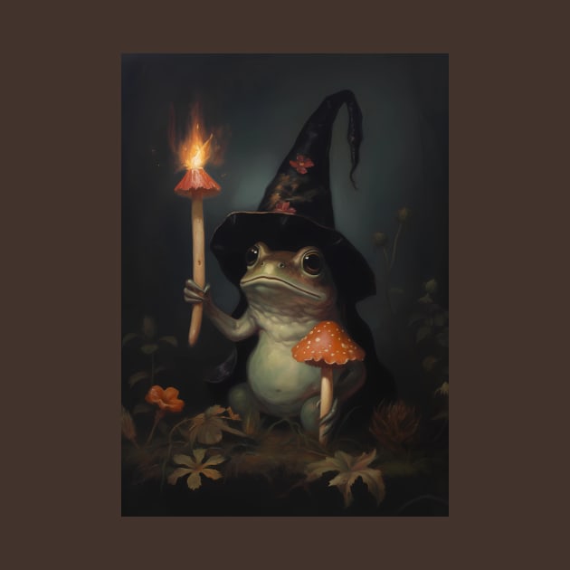 The mushroom frog by Ghiblistrokes