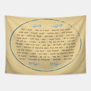 words for fart Tapestry