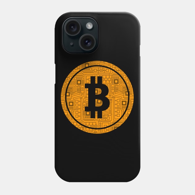 Bitcoin - Cryptocurrency Shirt Phone Case by Bohnenkern