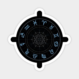 Zodiac Signs Wheel Magnet