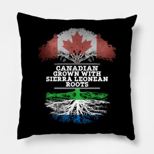 Canadian Grown With Sierra Leonean Roots - Gift for Sierra Leonean With Roots From Sierra Leone Pillow