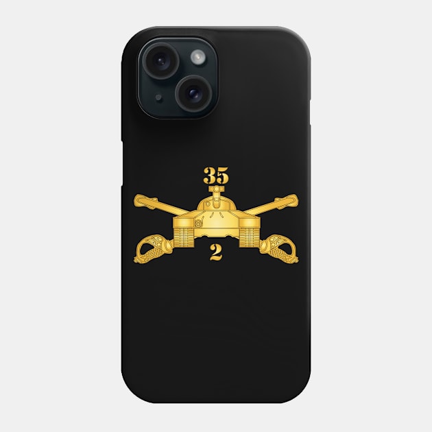 2nd Bn, 35th Armor - Armor Branch wo Txt X 300 Phone Case by twix123844