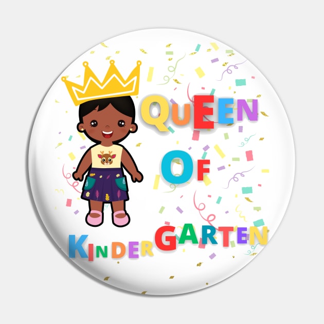 Queen of Kindergarten Pin by Creatyle