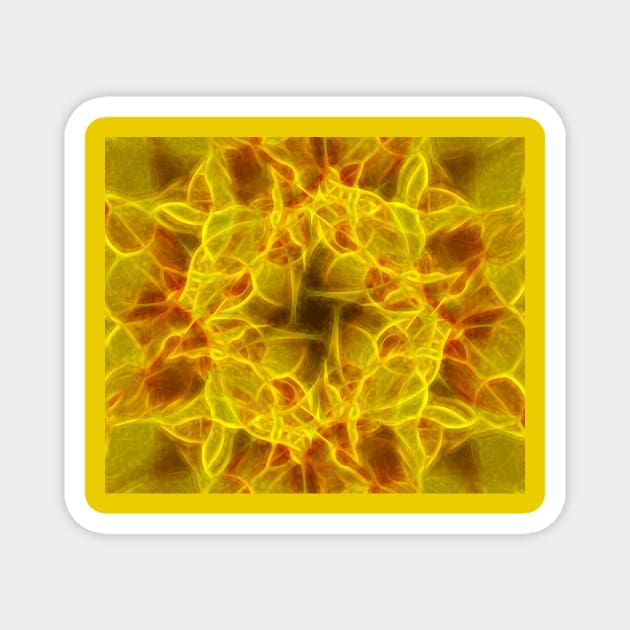 Abstract flower Magnet by Guardi