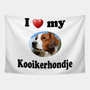 I Love My Kooikerhondje Tapestry