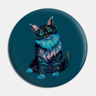 Curious Galaxy Cat Pin