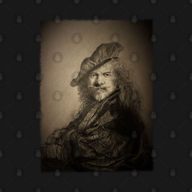 Rembrandt pencil drawing by pencilartist