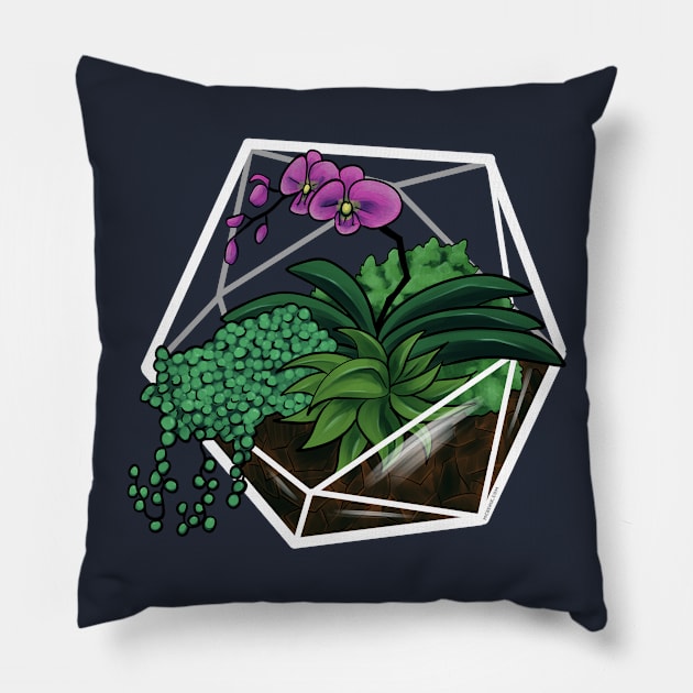 Orchid Terrarium Pillow by mcbenik