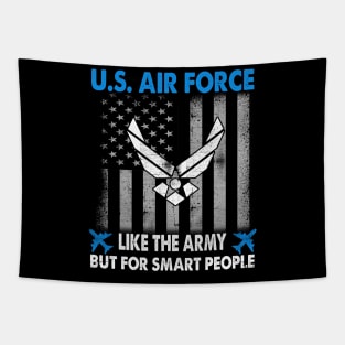 US Air Force Military Tee Proud Air Force Veteran Tapestry