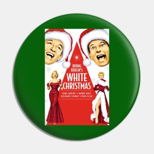 White Christmas Movie Poster Pin