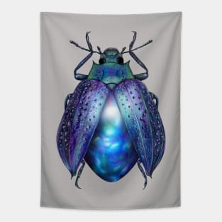 Black Opal Beetle Tapestry