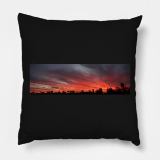 Sunset at Garah panorama Pillow