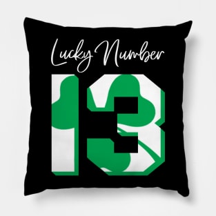 'Lucky Number 13' Awesome Lucky Number Gift Pillow