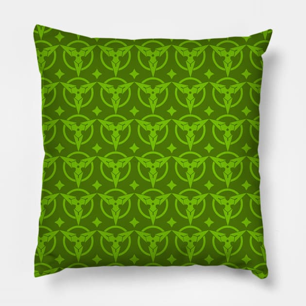 Genji Ninja Star Pattern Pillow by Planetarydesigns