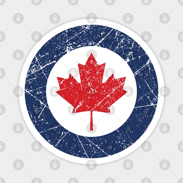 Canada Roundel Vintage Magnet by Mandra