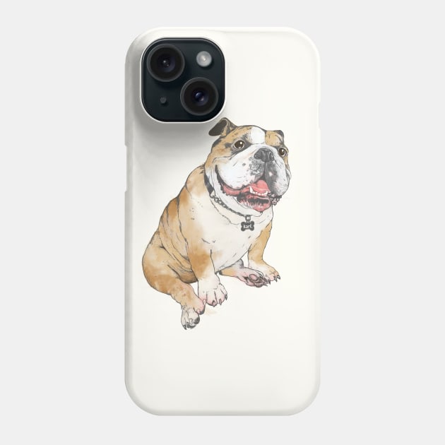 Bulldog Phone Case by LauraGraves