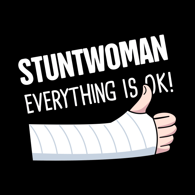 Stuntwoman Fractured Broken Hand Get Well Gift by MeatMan