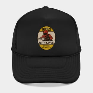 Rides With Style – Vintage Motorcycle & Bicycle Biker Design Hat