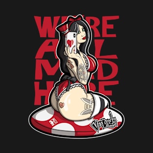 Alice Wonderland Selfie Red T-Shirt