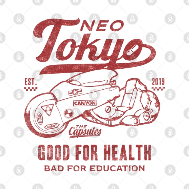 Neo Tokyo Kaneda Bike The Capsules Biker Gang by VerydudeShirt