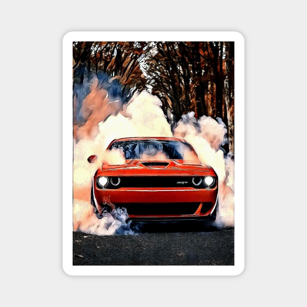 Dodge Challenger Magnet by d1a2n3i4l5