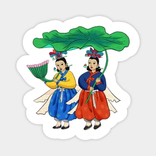 Minhwa: Taoist Fairy Sisters B-1 Type Magnet